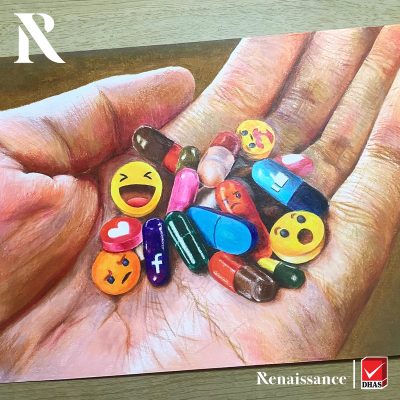 Renaissance Addict Pill สีไม้