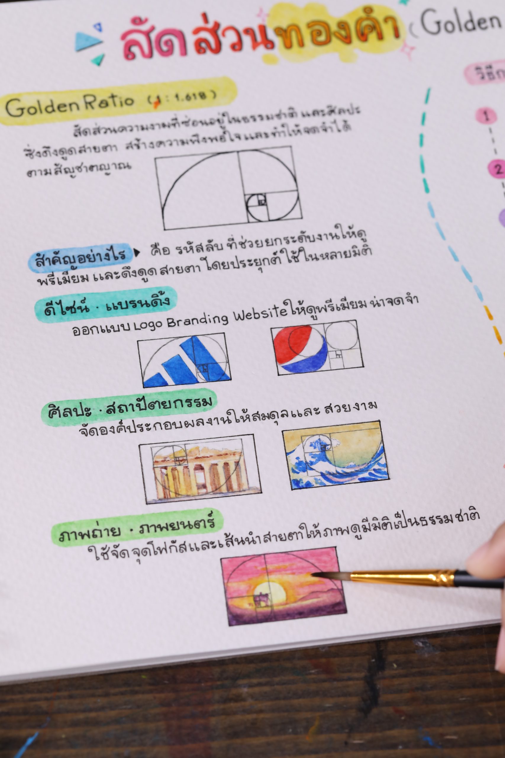 ขั้นตอนการหาจุดโฟกัสตามสัดส่วนทองคำตอนที่ 2